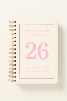 By Anthropologie 2026 17-month Spiral Planner