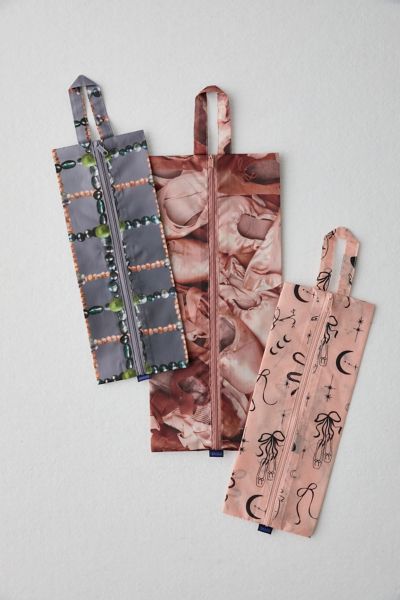 Baggu 3d Zip Pouch Set In Ballet Icons At Urban Outfitters